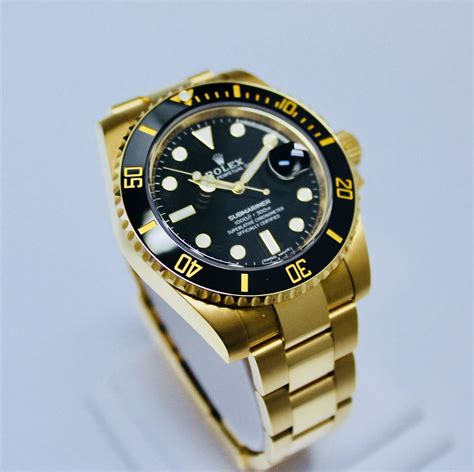 rolex submariner face black gold|rolex submariner black dial price.